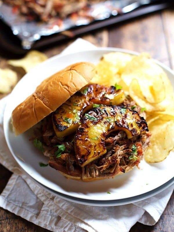 A picture of Grilled Pineapple Pork Sandwiches