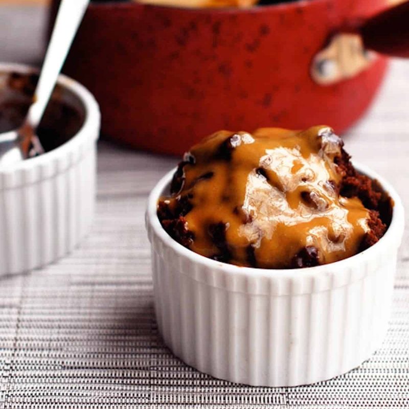 A picture of Hot Fudge Cake with Peanut Butter Sauce