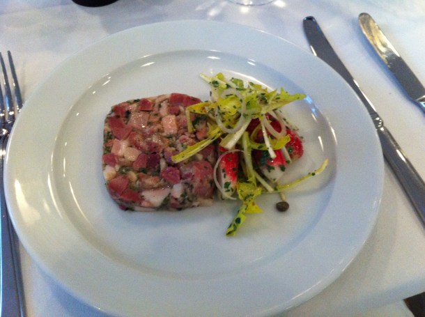 Pressed pig's head at St John Hotel