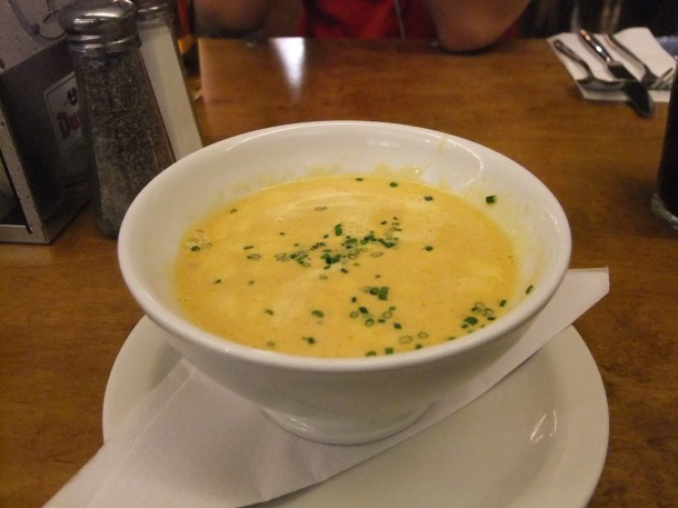Lobster bisque at Belgo Centraal