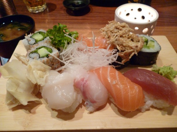 Fitzroy sushi set at Moshi Moshi