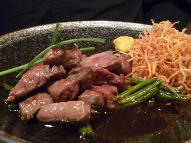 rib eye beef teriyaki at Moshi Moshi