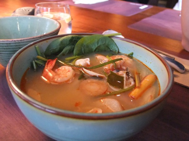 tom yam talay at Busaba Eathai