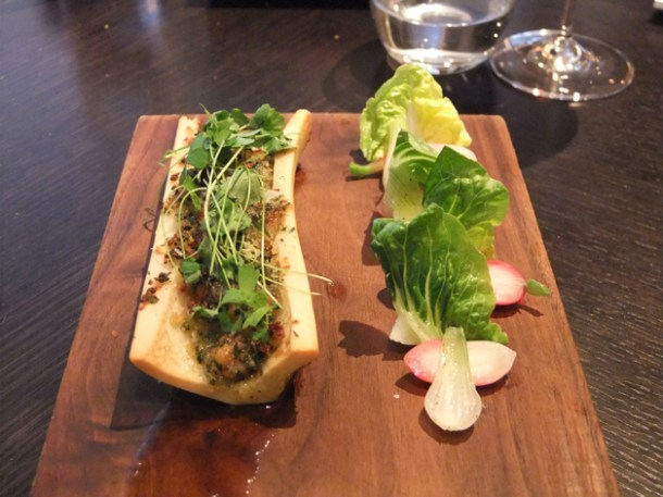 roast marrow bone at Dinner by Heston Blumenthal roast marrow bone at dinner by heston blumenthal