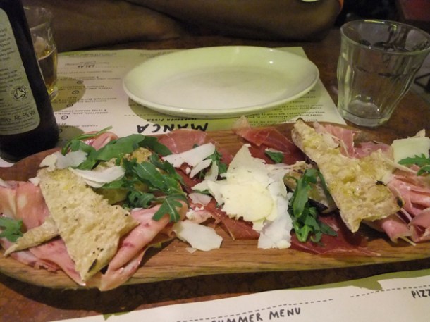 meat platter Franco Manca Chiswick meat platter franco manca chiswick