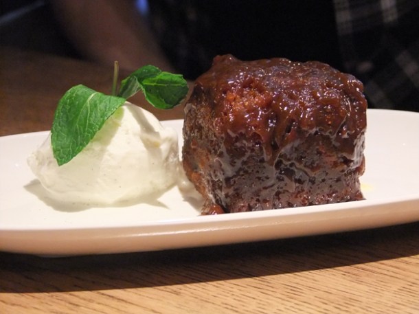 sticky toffee pudding at The Crown and Sceptre Fitzrovia sticky toffee pudding at the crown and sceptre fitzrovia