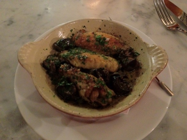 chicken wings and snails at Magdalen chicken wings and snails at magdalen