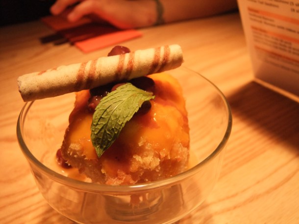 tempura ice cream at Satsuma tempura ice cream at satsuma