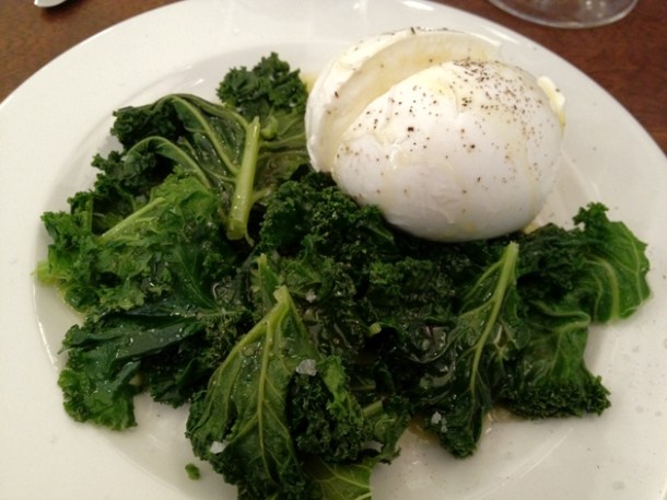 buffalo mozzarella and kale at Duck Soup buffalo mozzarella and kale at duck soup
