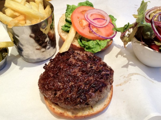 a burger & lobster burger