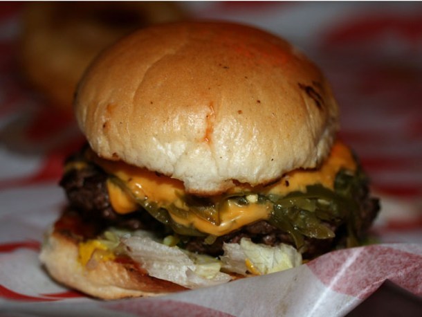 chilli burger at Meatliqour chilliburger at meatliqour
