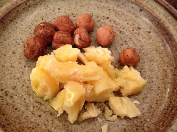 pecorino with toasted walnuts at Duck Soup pecorino with toasted walnuts at duck soup