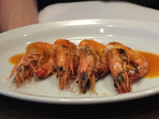 tiger prawns in piri piri butter at About Thyme tiger prawns in piri piri butter at about thyme
