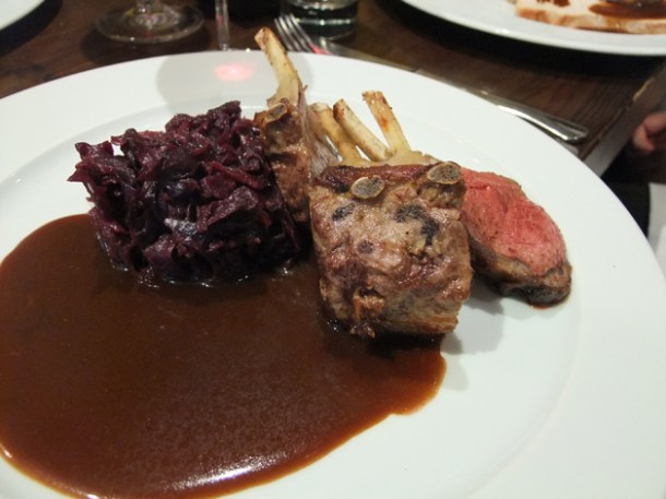 rack of lamb at About Thyme rack of lamb at about thyme