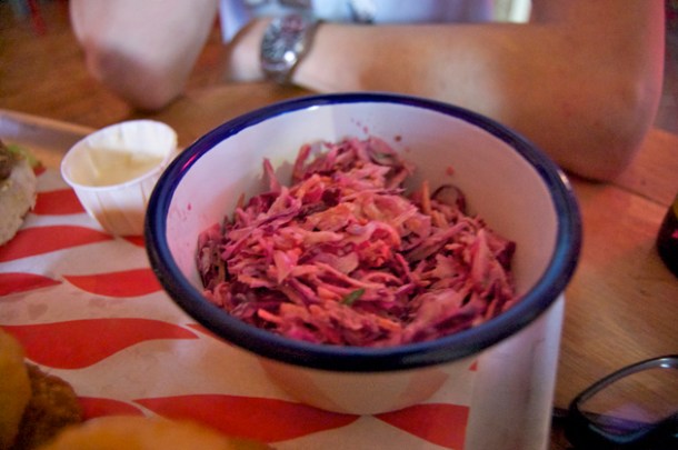 Southern style slaw at Meatliqour southern style slaw at meatliqour