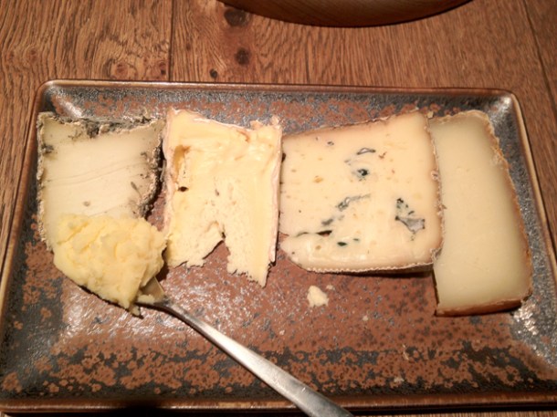 cheese selection at Tom Aikens selection of cheese at tom aikens