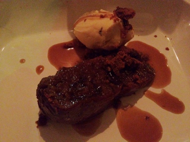 sticky toffee pudding at Pittcue Soho sticky toffee pudding at pittcue soho