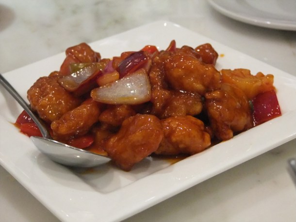 sweet and sour pork at Greenleaf sweet and sour pork at greenleaf holborn
