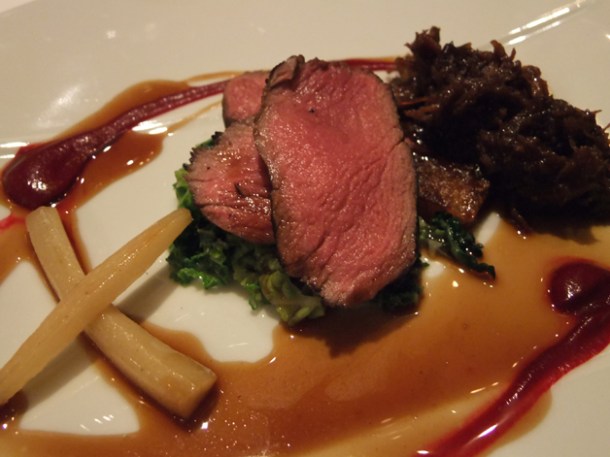 venison at Trois Garçons venison at trois garcons