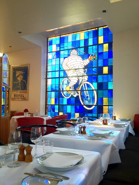Bibendum stained glass window bibendum stained glass window