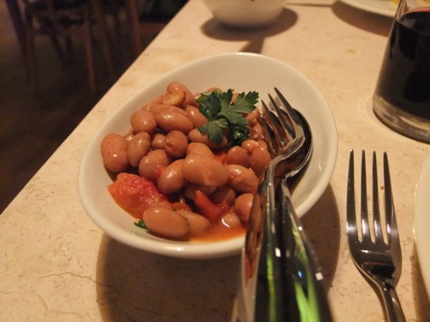 Borlotti beans in chilli sauce at Mele e Pere borlotti beans in chilli sauce at mele e pere