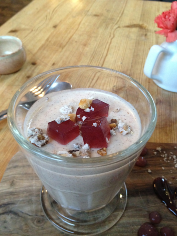 cinnamon buttermilk pudding at Harwood Arms cinnamon buttermilk pudding at harwood arms