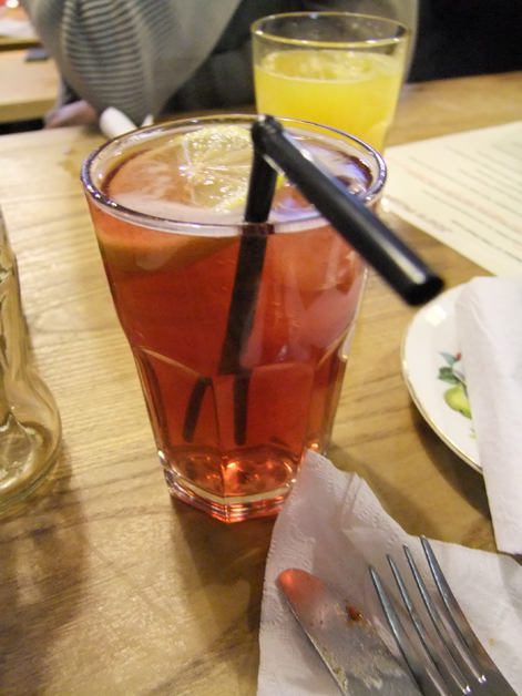 plum iced tea at Soho Joe plum iced tea at soho joe