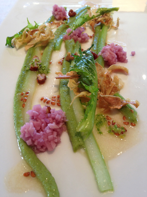 broccoli and smoked cured cheese at steirereck wien