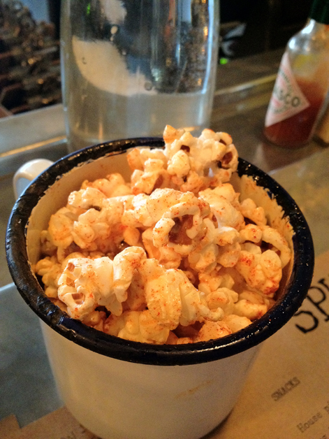 chilli popcorn at Spuntino chilli popcorn at spuntino