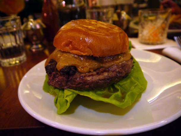 black pudding third burger at Hawksmoor Covent Garden black pudding third burger at hawksmoor seven dials covent garden