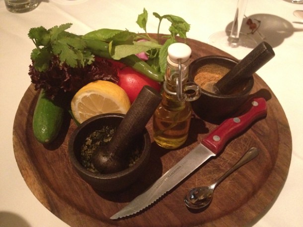 DIY salad at Moti Mahal London diy salad at moti mahal covent garden