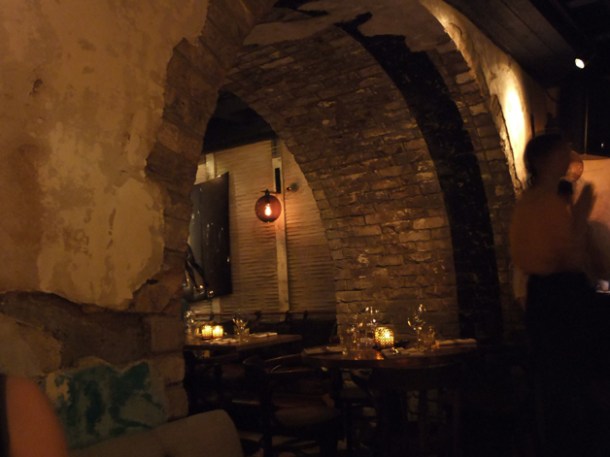 interior archway at La Bodega Negra restaurant interior at la bodega negra