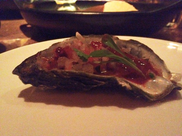 oysters at La Bodega Negra an oyster at la bodega negra