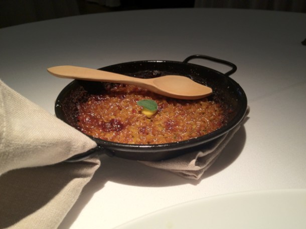 paella at Cinc Sentits paella at cinc sentits