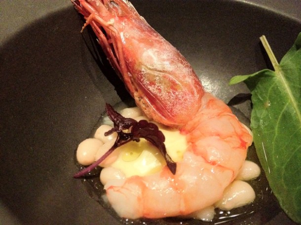 raw prawn at Sauc raw prawn at saüc