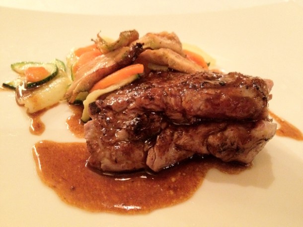 sirloin and root vegetables at Manairó sirloin and root vegetables at manairo