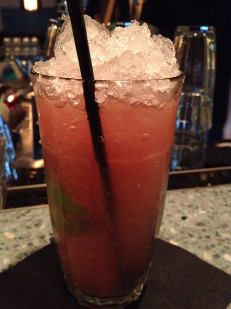 watermelon cooler at La Bodega Negra non-alcoholic watermelon cocktail at la bodega negra