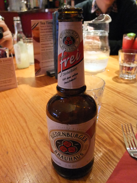 Riedenburger low alcohol beer at Terre a Terre Riedenburger low alcohol beer at terre a terre