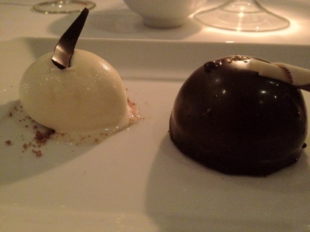 chocolate mousse and ice cream at Patterson's chocolate mousse and ice cream at pattersons
