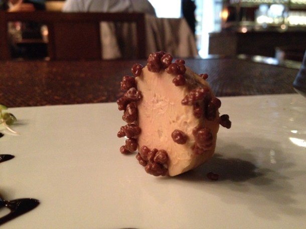 foie gras parfait at T8 foie gras parfait at t8
