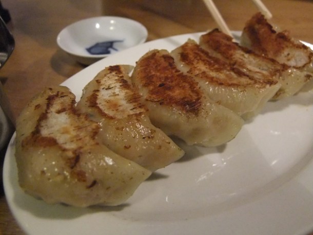 gyoza at Ittenbari pork gyoza at ittenbari