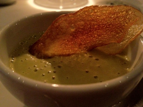 leek and potato soup at Patterson's leek and potato soup at pattersons