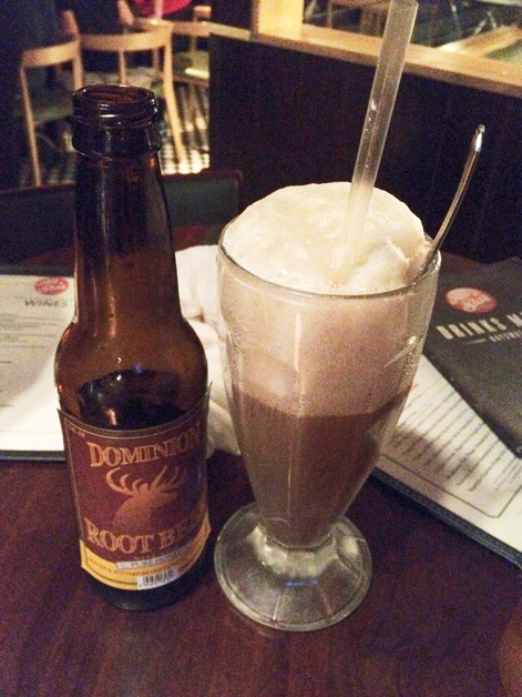 root beer float at All Star Lanes Bayswater root beer float at all star lanes bayswater
