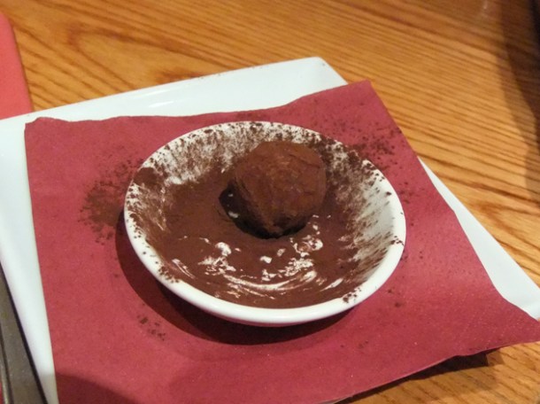 salt caramel truffle at Terre a Terre salt caramel truffle at terre a terre