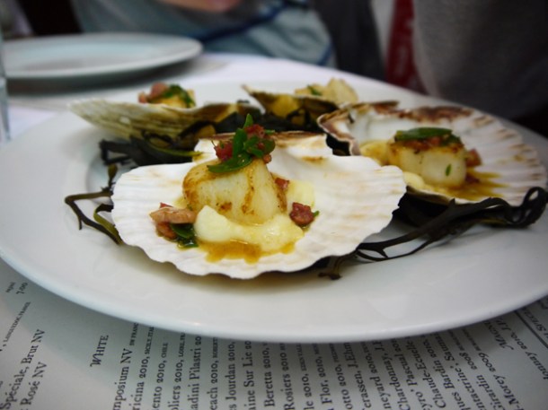 scallops at the Rivington Grill scallops at the rivington grill shoreditch
