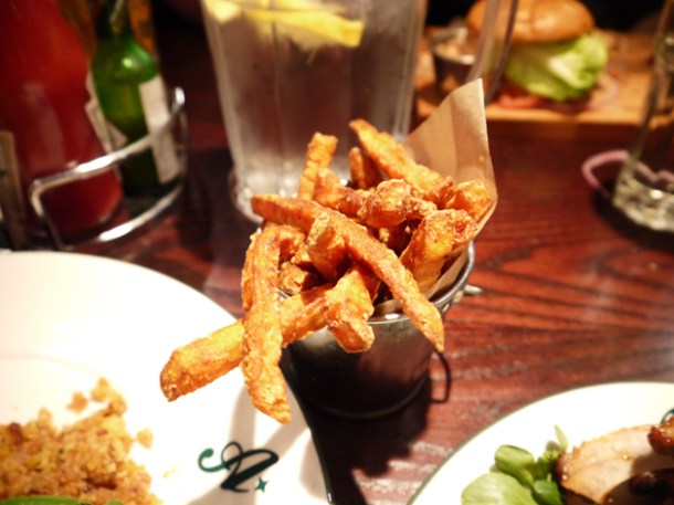 sweet potato fries at All Star Lanes Bayswater sweet potato fries at all star lanes bayswater