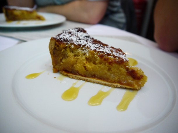 treacle tart with Devonshire cream at the Rivington Grill Shoreditch treacle tart with devonshire cream at the rivington grill shoreditch