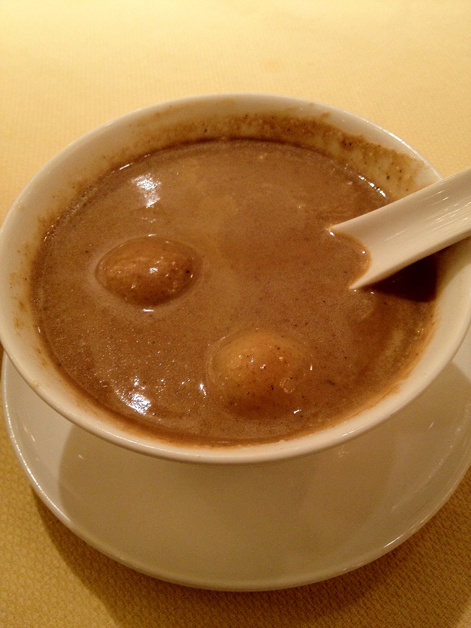 walnut soup with glutinous rice dumplings at Fook Lam Moon Shanghai walnut soup with glutinous rice dumplings at fook lam moon shanghai
