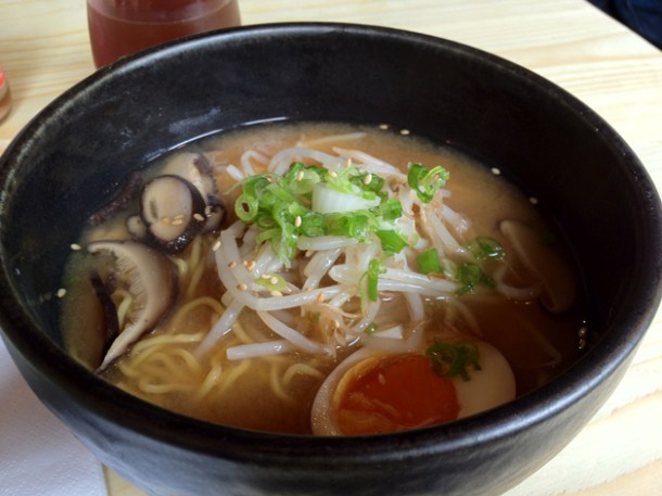 mushroom miso ramen at Tonkotsu Dean Street mushroom miso ramen at tonkotsu soho