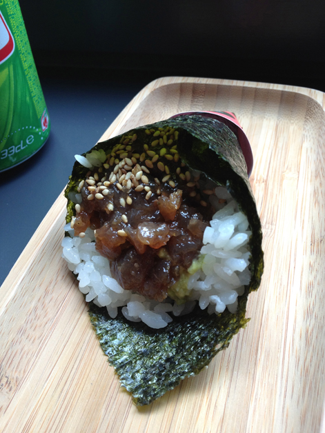 tuna tartare temaki sushi at Yoobi tuna tartare temaki sushi at yoobi